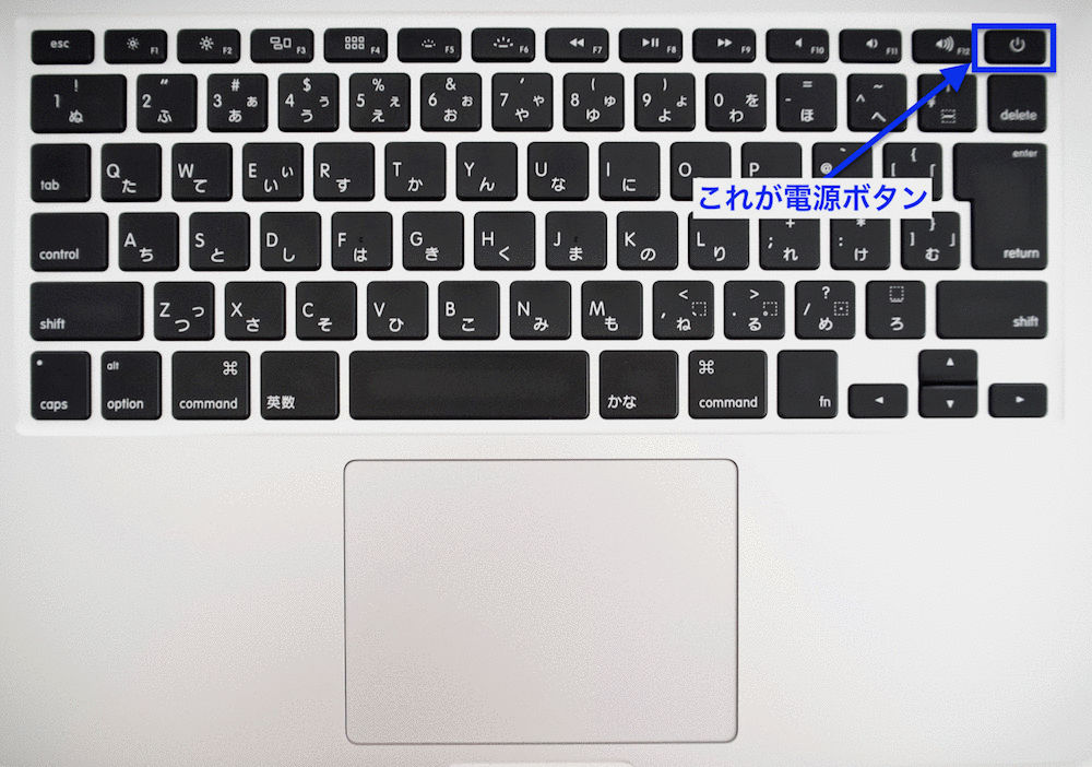Macbookのキーボード